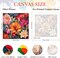 Flowers Paint-by-Numbers Kit for Adults (16"x16") – Beginner-Friendly DIY Canvas Painting, Acrylic/Watercolor Oil Art for Home Decor & Gifts